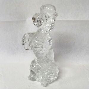Vintage Glass Poodle Dog Figurine